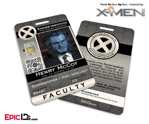 Xavier Institute For Higher Learning 'X-Men' Faculty ID Card - Henry McCoy / Beast - Epic IDs