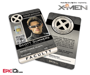 Xavier Institute For Higher Learning 'X-Men' Faculty ID Card - Scott Summers / Cyclops - Epic IDs