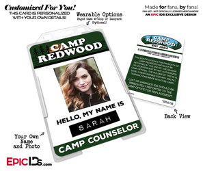 Camp Redwood 'American Horror Story' Camp Counselor Cosplay Name Badge [Photo Personalized]