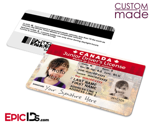 Novelty Junior Driver's License, Class: K - For Kids [Photo Personalized]