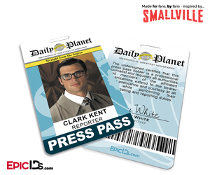 Smallville TV Series Inspired Daily Planet Press Pass - Clark Kent
