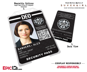 Supergirl TV Series Inspired Department of Extranormal Operations (DEO) Security ID - Alex Danvers