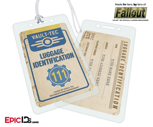 Vault Dweller/Wasteland Explorer 'Fallout' Luggage ID Tag [Personalized]