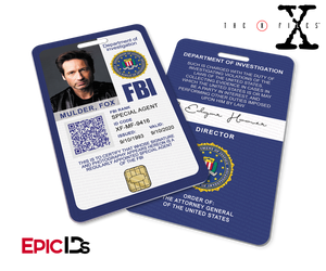 The X-Files Inspired (Modern Edition - Style 2) Fox Mulder FBI Special Agent ID
