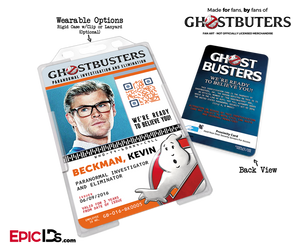 Ghostbusters Reboot Paranormal Investigation Cosplay Name Badge/ID Card - Kevin Beckman