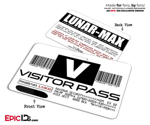 LUNAR-MAX Visitor Pass 'MIB - Men In Black' Replica Lily Poison Cosplay Badge ID