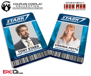 Iron Man / Avengers Inspired Stark Industries Name Badge Employee ID [Couples Cosplay]