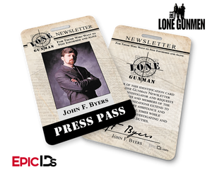 The X-Files / The Lone Gunmen Inspired John Byers TLG Newsletter Press Pass