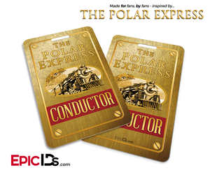 The Polar Express Inspired Train Conductor ID Card