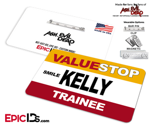 ValueStop 'Ash vs Evil Dead' Cosplay Replica Name Badge - Kelly (Trainee)