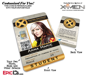 Xavier Institute For Higher Learning 'X-Men' Student ID Card [Photo Personalized]