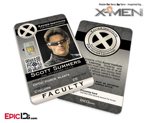 Xavier Institute For Higher Learning 'X-Men' Faculty ID Card - Scott Summers / Cyclops