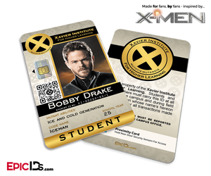 Xavier Institute For Higher Learning 'X-Men' Student ID Card - Bobby Drake / Iceman