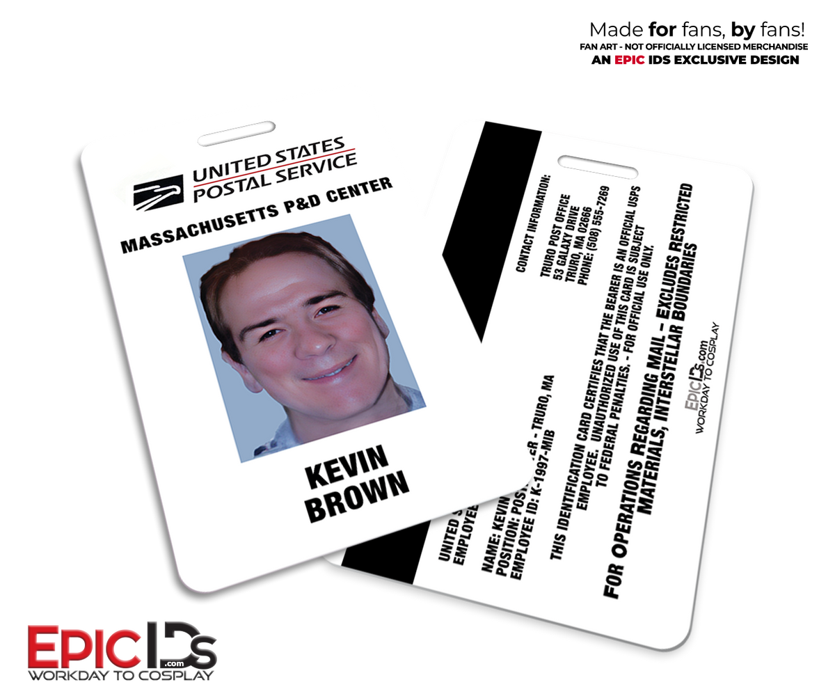 Agent K USPS Postmaster ID Badge — Men in Black 2 Screen-Accurate Cosplay Prop