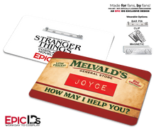 Joyce Byers Melvald’s General Store Name Badge – Stranger Things