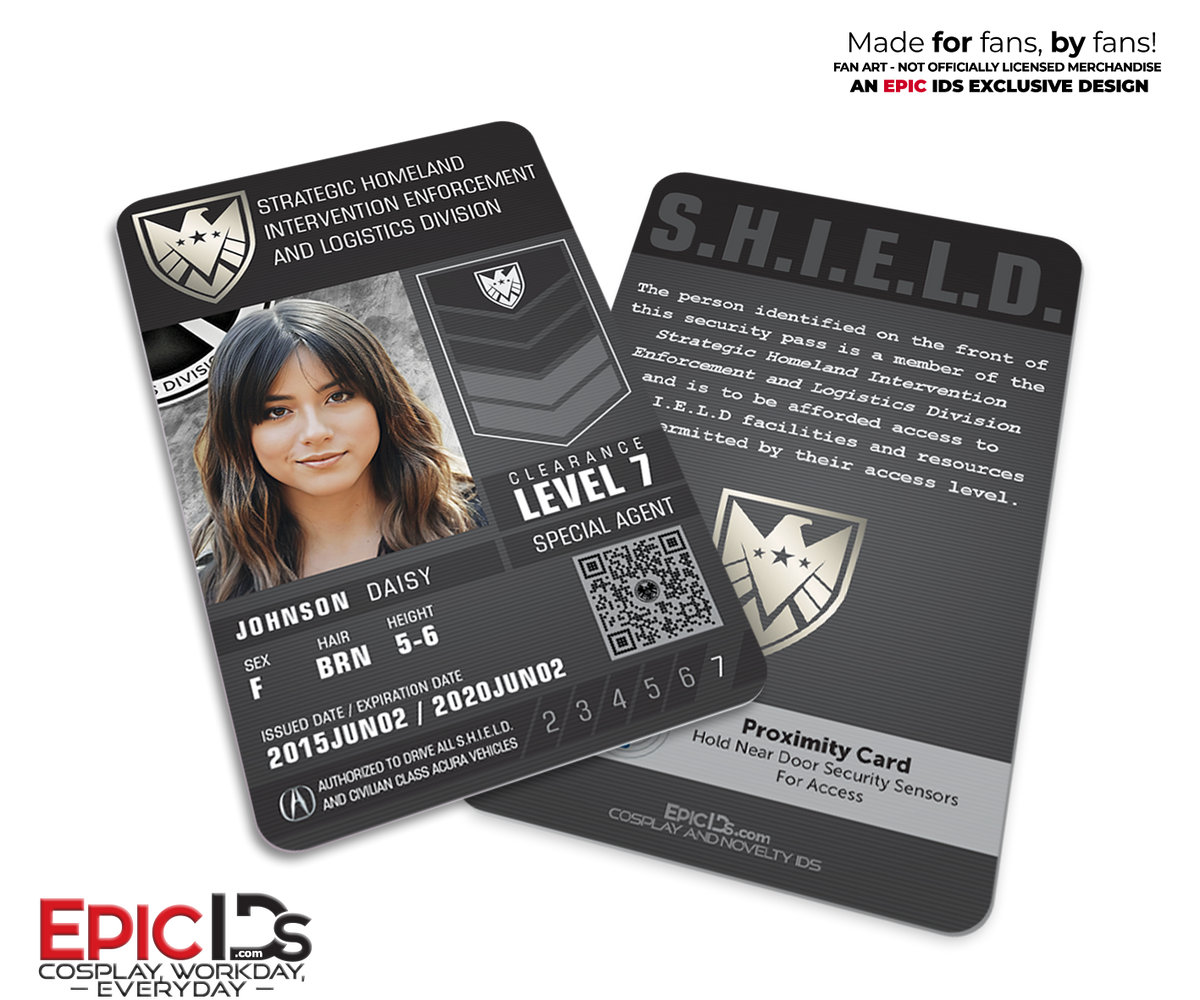 Agents of SHIELD Inspired 'Real' SHIELD Agent ID - Daisy Johnson