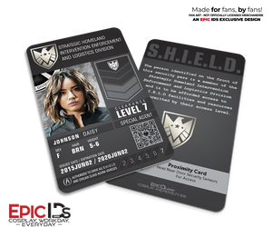 Agents of SHIELD Inspired 'Real' SHIELD Agent ID - Daisy Johnson