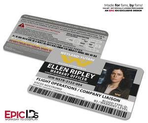 Ellen Ripley Crew ID Badge – Weyland-Yutani, USCSS Nostromo – Alien (1979)