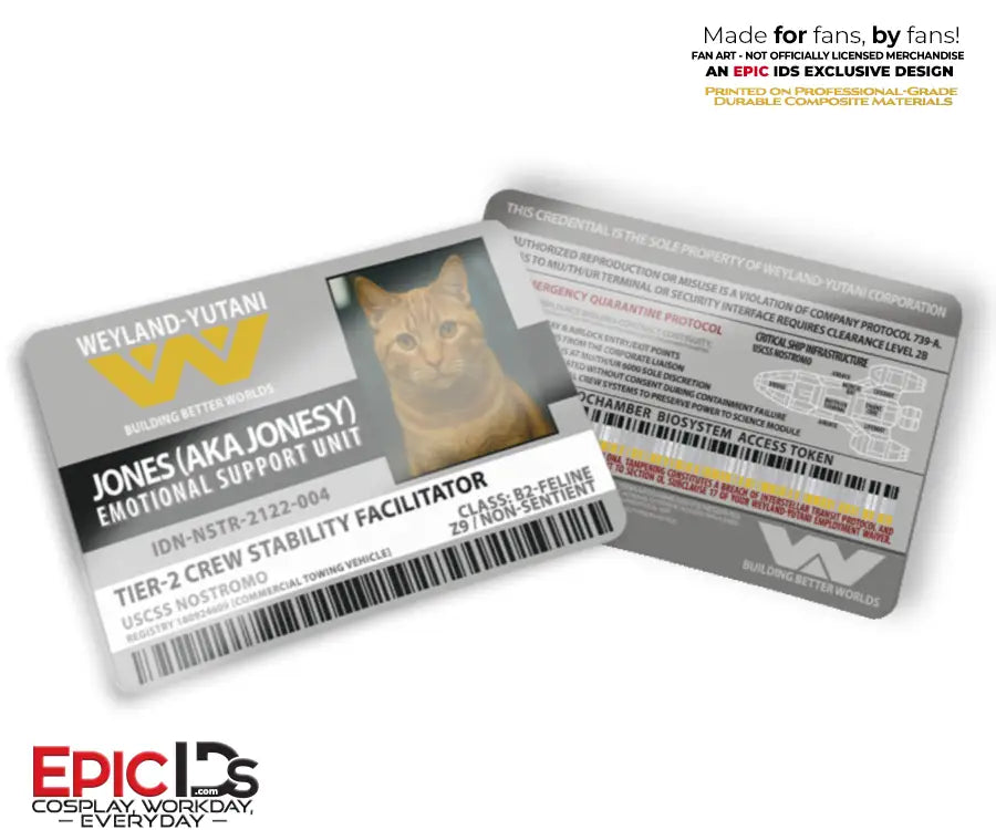 Jonesy Crew ID Badge – Weyland-Yutani, USCSS Nostromo – Alien (1979)