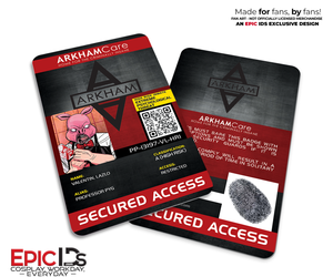 Arkham Asylum — Classic Comic ArkhamCare Inmate ID Card — Circus of Strange — Professor Pyg