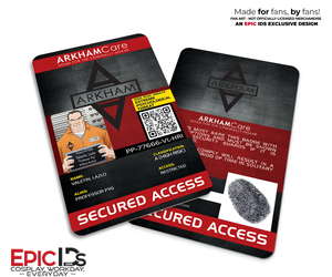 Arkham Asylum “Suicide Squad” Classic Comic Inmate ID Card — Professor Pyg