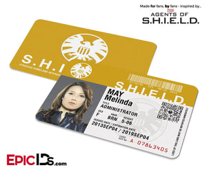 Agents of SHIELD Inspired Classic SHIELD Agent ID — Melinda May