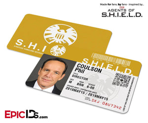 Agents of SHIELD Inspired Classic SHIELD Agent ID — Phil Coulson
