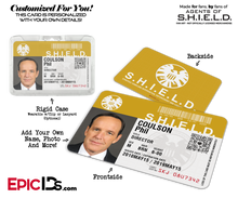 Agents of SHIELD Inspired Classic SHIELD Agent ID — Photo Personalized