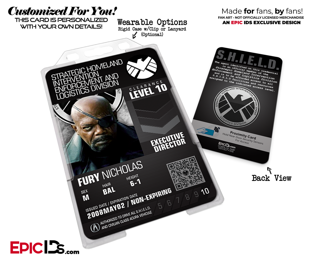 Agents of SHIELD Post Avengers Endgame Cosplay Agent ID Badge - [Movie / TV Characters] - Epic IDs