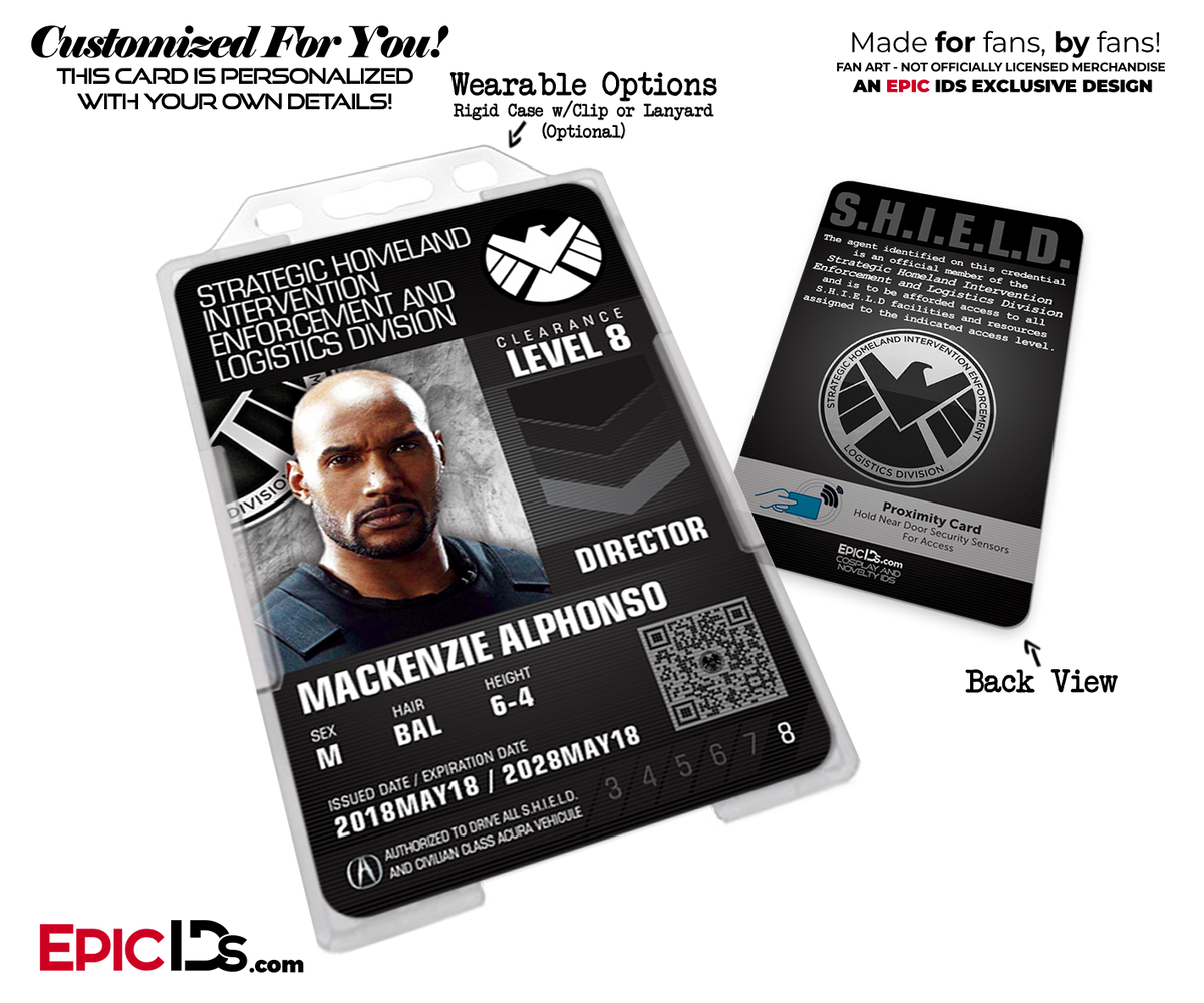 Agents of SHIELD Post Avengers Endgame Cosplay Agent ID Badge - [Movie / TV Characters] - Epic IDs