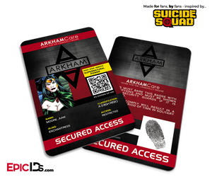 Arkham Asylum 'Suicide Squad' Classic Comic Inmate ID Card - Enchantress