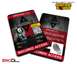 Arkham Asylum 'Suicide Squad' Classic Comic Inmate ID Card - Katana