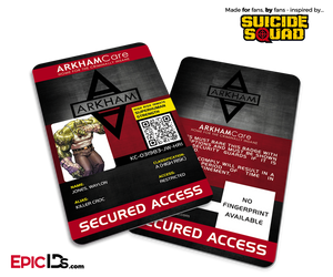 Arkham Asylum 'Suicide Squad' Classic Comic Inmate ID Card - Killer Croc