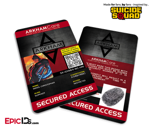 Arkham Asylum 'Suicide Squad' Classic Comic Inmate ID Card - Slipknot