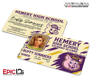 Buffy Summers Student ID Card – Hemery High School – Buffy the Vampire Slayer (1992)