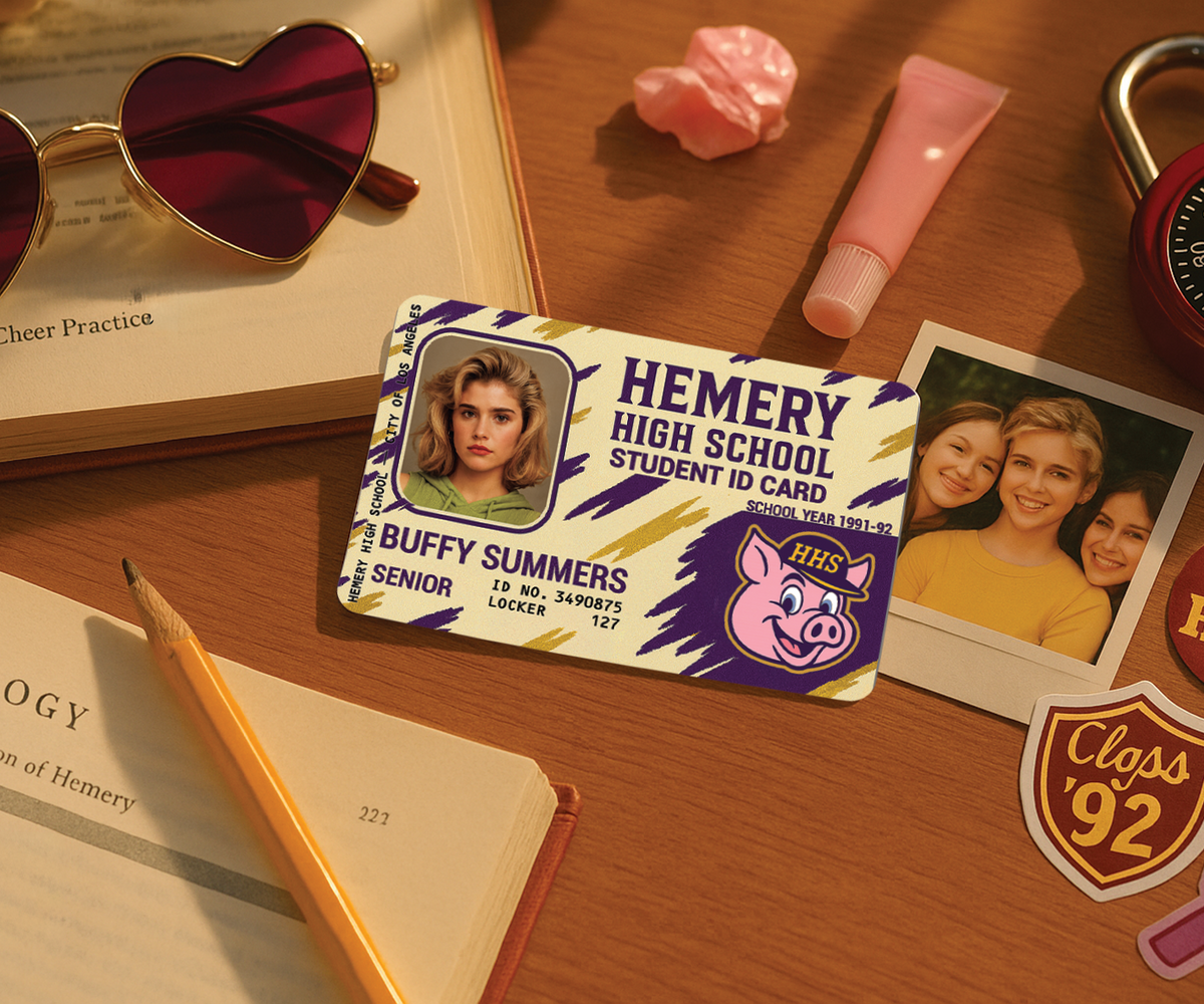 Buffy Summers Student ID Card – Hemery High School – Buffy the Vampire Slayer (1992)