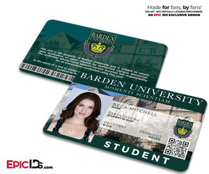 Barden University Student ID — Beca Mitchell