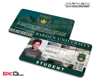 Barden University Student ID — Bumper Allen