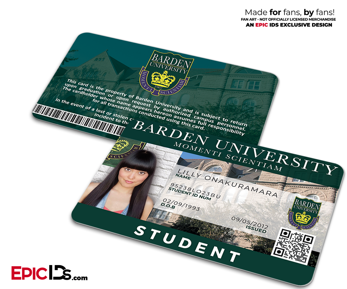 Barden University Student ID - Lilly Onakuramara - Epic IDs