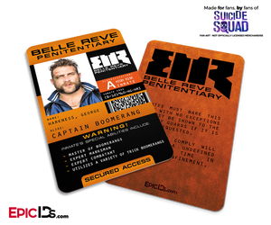 Belle Reve Penitentiary 'Suicide Squad' Inmate ID Card - Captain Boomerang / George Harkness