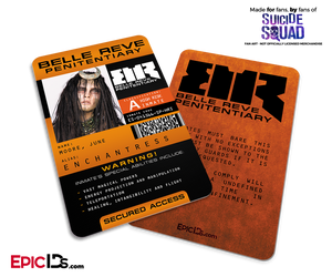 Belle Reve Penitentiary 'Suicide Squad' Inmate ID Card - Enchantress / June Moone