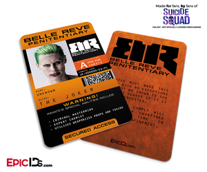 Belle Reve Penitentiary 'Suicide Squad' Inmate ID Card - The Joker