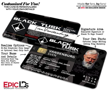Black Tusk Special Unit (BTSU) 'The Division 2' Operative ID Card — Photo Personalized