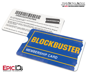 Blockbuster Membership Card – Retro Nostalgia Collectible – 1990s Inspired Fan Prop