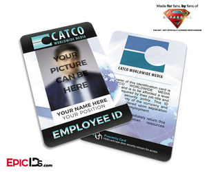 CATCO Worldwide Media 'Supergirl' Employee ID — Photo Personalized