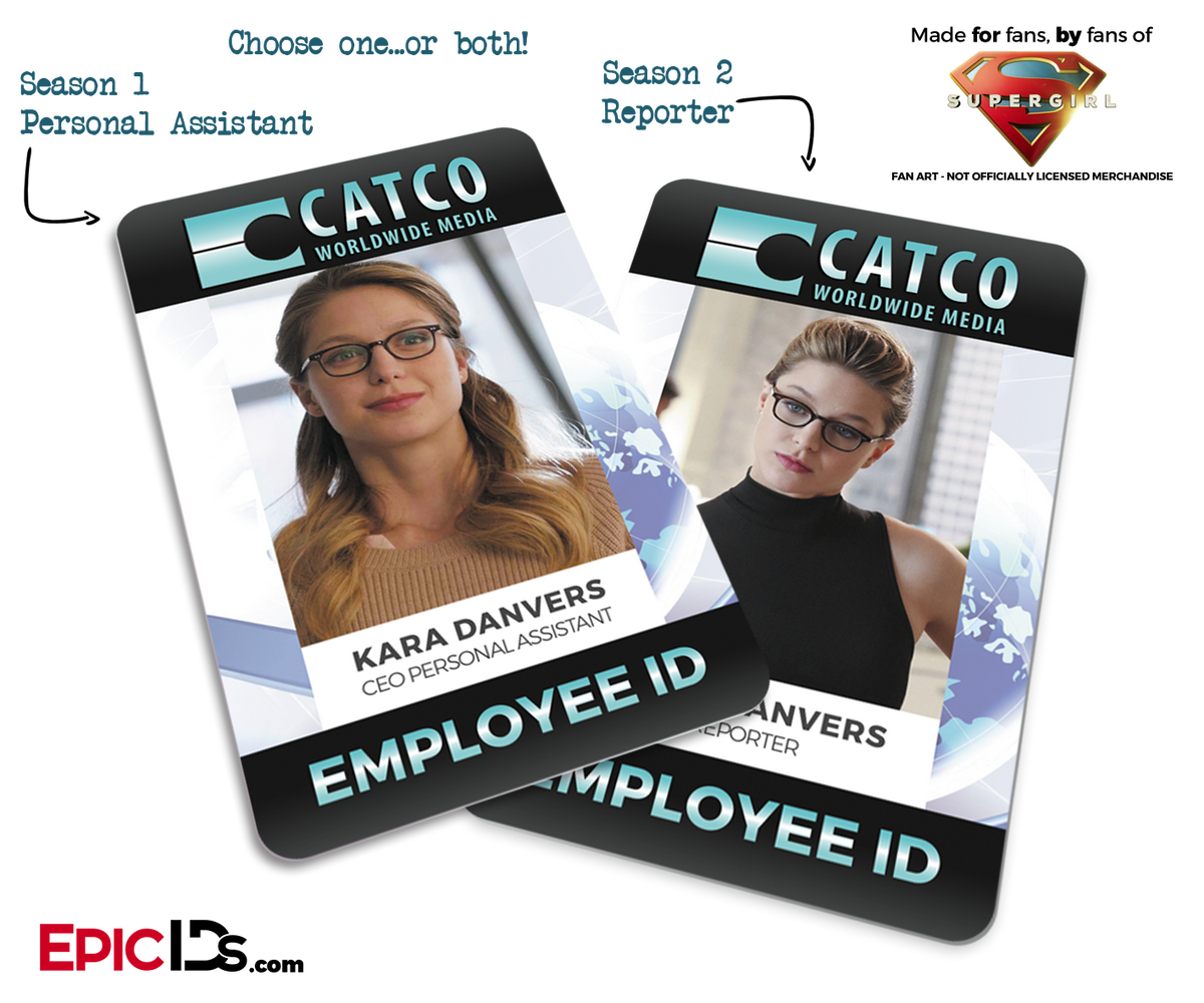 CATCO Worldwide Media &#39;Supergirl&#39; Kara Danvers Employee ID - Epic IDs