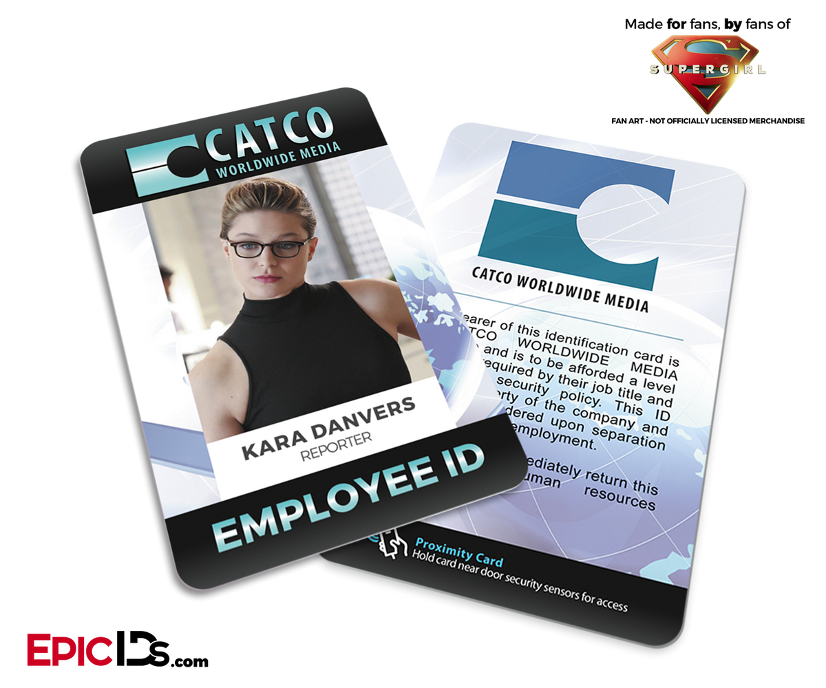 CATCO Worldwide Media &#39;Supergirl&#39; Kara Danvers Employee ID - Epic IDs