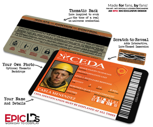 CEDA Decontamination Unit — Left 4 Dead-Inspired ID Card — Photo Personalized