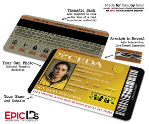 CEDA Hazardous Materials Unit — Left 4 Dead-Inspired ID Card — Photo Personalized