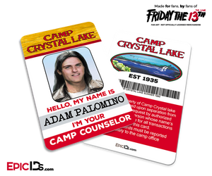 Camp Crystal Lake 'Friday the 13th — The Game' Camp Counselor Cosplay Name Badge — Adam Palomino (Edgy Guy)